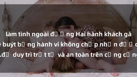 làm tình ngoài đường Hai hành khách gây náo loạn trên xe buýt bằng hành vi không chấp nhận được.để duy trì trật tự và an toàn trên cộng cảng không gian công cộng.